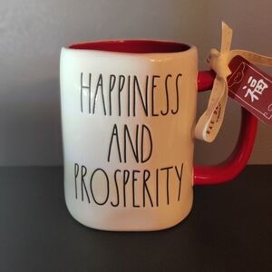 Rae Dunn mug - Happiness and Prosperity